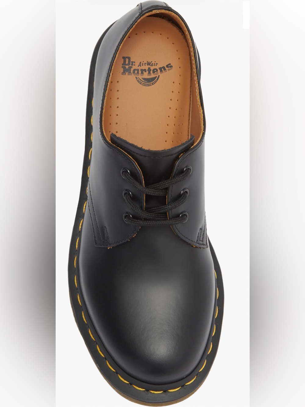 Dr Martens 1461 Smooth Leather Oxfords Black 3 Eye Gibson Docs 6M/7W NEW